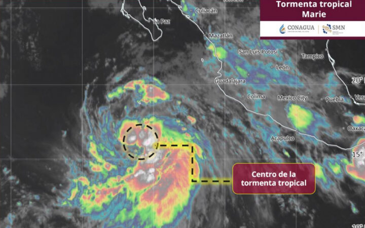 Tormenta Marie se intensificará a huracán categoría 1 en las próximas horas, prevé el SMN Tormenta Marie se intensificará a huracán categoría 1 en las próximas horas, prevé el SMN