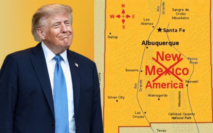 Ahora Trump publica mapa y cambia el nombre de Nuevo Mexico por 'Nueva America’ Ahora Trump publica mapa y cambia el nombre de Nuevo Mexico por 'Nueva America’