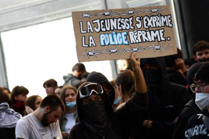 Protestas estudiantiles en Francia