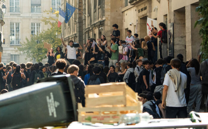 Protestas estudiantiles en Francia