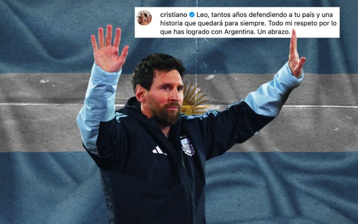CR7 a Messi: 'Todo mi respeto por lo que has logrado con Argentina' CR7 a Messi: 'Todo mi respeto por lo que has logrado con Argentina'