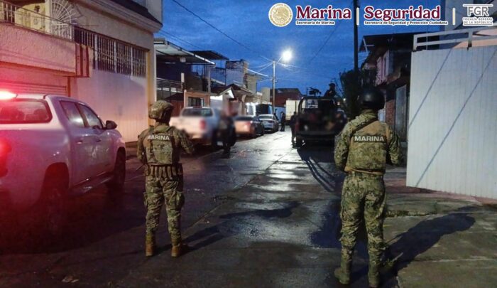 Durante las acciones operativas, dos elementos de la SSPC "resultaron lesionados por disparos de arma de fuego".
