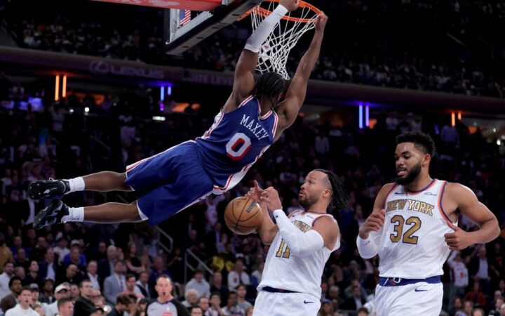 LeBron y los Sixers apagan el festejo de Knicks en arranque de temporada LeBron y los Sixers apagan el festejo de Knicks en arranque de temporada