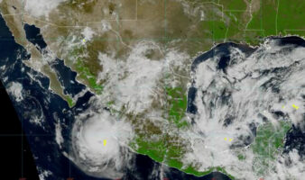 'Trudy' pierde fuerza frente a Jalisco, mientras frente frío provoca lluvias intensas en el sureste